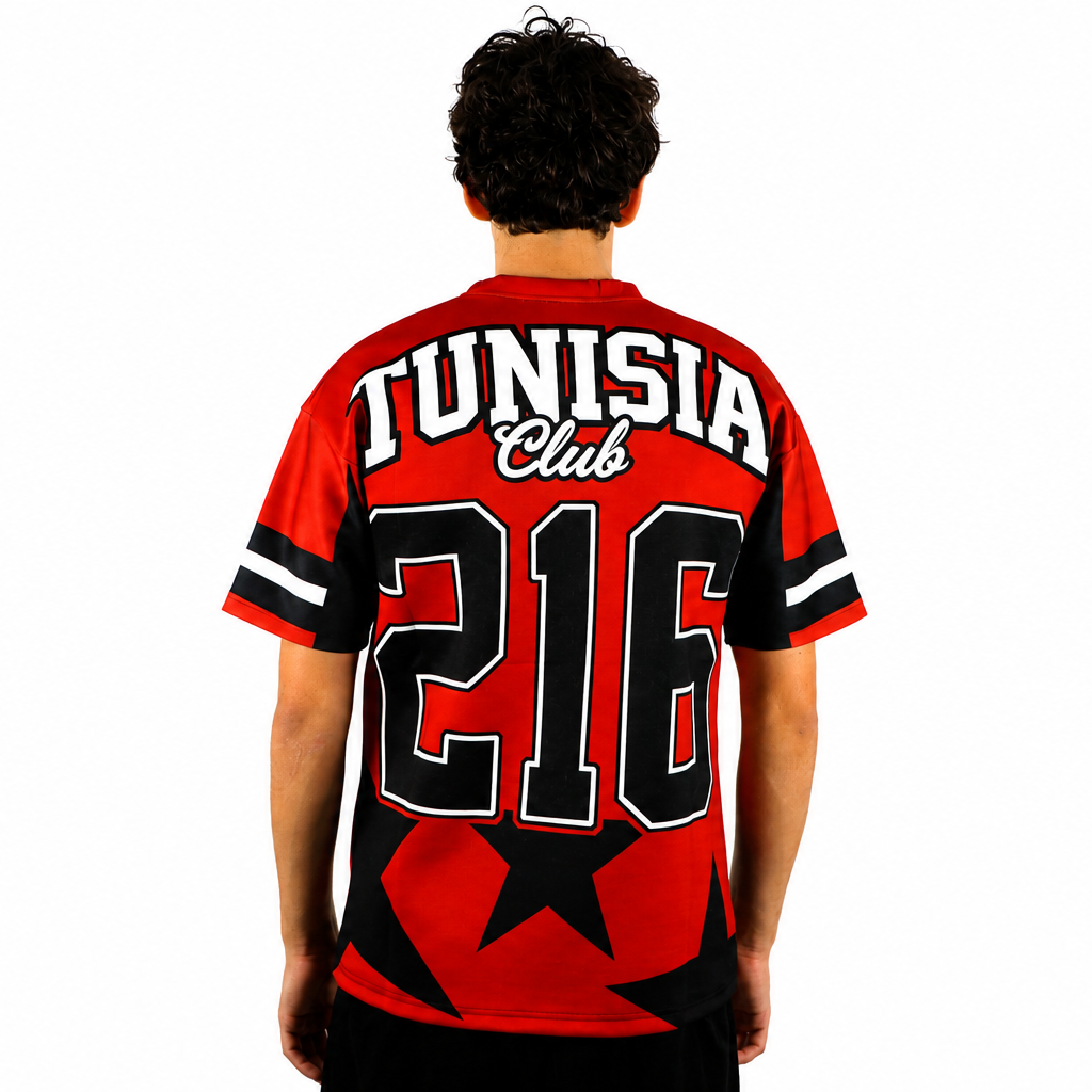 T-shirt oversize 216 " Tunisie "style streetwear