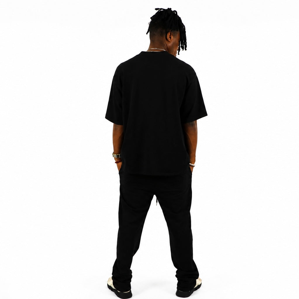 Ensemble Oversize Noir pantalon & T-shirt  “H” – Streetwear