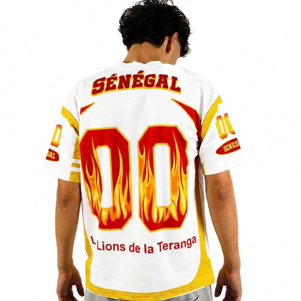 T-shirt oversize Sénégal style jersey streetwear